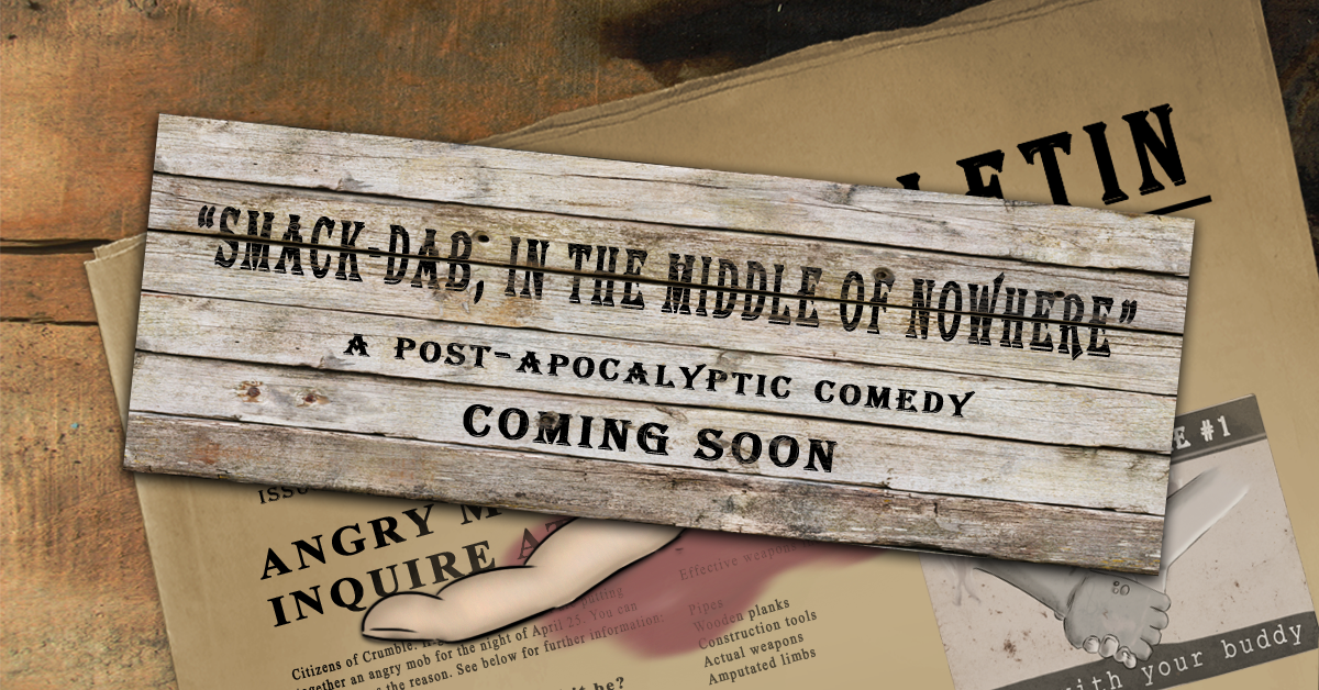 Coming soon: Post-nuclear comedy fiction like you haven't seen before.